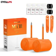 초경량 산악 자전거 이너 튜브 MTB 26 27.5 29인치 자전거 TPU 타이어 45 65mm 프렌치 프레스타 밸브 산화, 01 MTB 26 45mm 2pcs