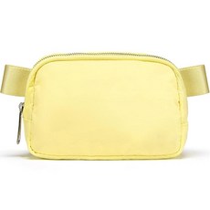 요슈유키 크로스바디 패니 팩 여성용 패션 남성용 허리 가방 파우치 나일론 스몰 트래블 미니 지갑 어디에나 벨트 범백 러닝 하이킹 에버글레이드 그린, Pomelo, 1l