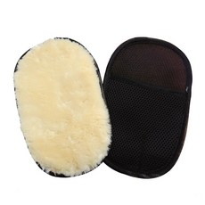 毛絨洗車手套 超細纖維材質 柔軟不傷車漆 手套式設計 清潔更靈活, 1個