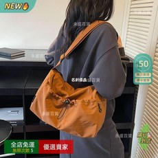 A16 上課通勤包 運動健身包 旅遊輕便大容量 外出休閒包 防潑水手提背挎行李包, 棕色, 1個