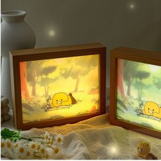 데스크테리어 춘식이 액자 무드등