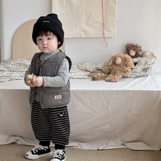 點兮男童冬季衣服韓版夾棉馬甲男寶寶加厚打底衫12個月嬰兒衣服