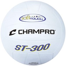 Champro 300 고무 배구공 (화이트/블랙)
