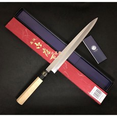 工具家達人 堺實光 銀三鋼 270mm 匠練刺身柳刃 生魚片刀 料理刀 日本製 水牛角, 1個, Silver