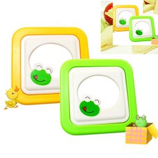 [픽커] 샌드위치만들기키트 아기샌드위치틀 사각용기 개구리 샌드위치 만들기 랜덤1개