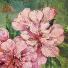 고풍핑크플라워 냅킨 5장 K-08-054, 믹스, 1개, 5개