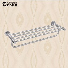 Cerax 304不鏽鋼雙層毛巾架, 304雙層毛巾架 浴巾架.毛巾桿 不鏽鋼毛巾架.浴室 置物架, 1個