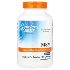 닥터스베스트 MSM 캡슐 180정(캡슐 1정당 1000mg), DRB00064, 180정, 1개