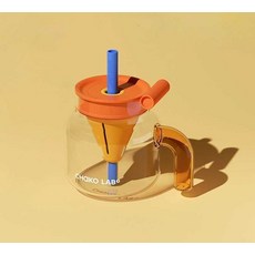 차망 텀블러 실리콘 빨대 내열 유리 컵 귀여운 선물 휴대, 1개