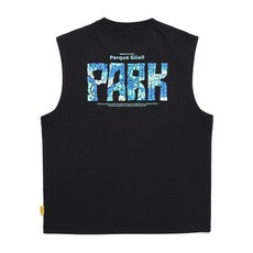 내셔널지오그래 NATIONAL GEOGRAPHIC NATIONALGEOGRAPHIC N252MTS093 크로우 COOL MAX 레터링 세미오버핏 민소매 티셔츠 CARBON BL