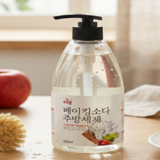 지니걸즈 포프랑 베이킹소다 야채 채소 세척 설거지 주방세제 500ml 부엌세제