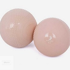 경희마실 필라테스토닝볼 소프트 토닝볼 0.5kg 2개 1세트 샌디 로즈