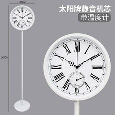 스탠딩시계 홈데코 서재 침실 거실 타입 정우너 테이블 일반 사무실 데코 스탠드시계 블랙, 화이트 E타입