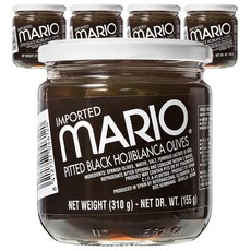마리오 피티드 블랙 오히블랑까 올리브, 310g, 5개