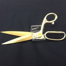 和欣行 立釗鍍鈦合金K金柄裁縫剪刀, 金色25cm 厚度4mm, 1個