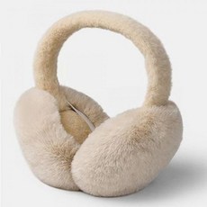 여성귀마개 겨울 접이식 방한 보온 퍼 털 귀마개 큰 귀돌이 이어머프, 그레이_x000D_