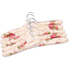 여성 스웨터를 위한 패딩 옷걸이 새틴 플로랄5개, Floral-10pcs
