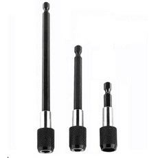 드릴용 연장대 3종세트 육각비트 연결대, 블랙(3종세트)