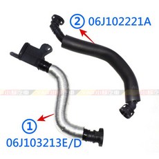 油分離器 PCV廢氣管 適用於 Beetle CC Eos Jetta Sharan Scirocco, 1個, 2號