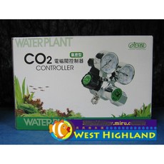 ISTA伊士達CO2控制調節器(雙錶電磁閥)氣密型，精準控制水族箱CO2，雙錶顯示壓力，電磁閥定時控制, 1個