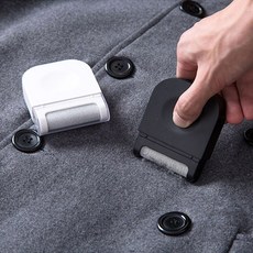 [1+1] 다름 휴대용 간편 수동 보풀제거기 보푸라기 니트, 화이트, 2개, 화이트