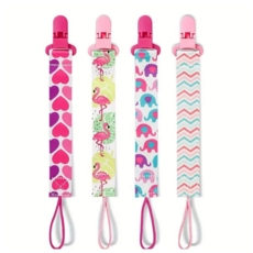 Amara 아기 젖꼭지 홀더 클립 4종 세트, 4개, 혼합색상