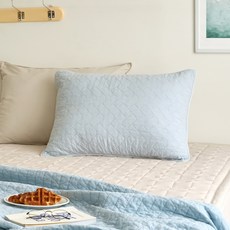 _ [100% 국내산 순면] ON 피그먼트 베개커버 50*70 블루_CV0325075, _ [100% 국내산 순면] ON 피그먼트 베개커버 5