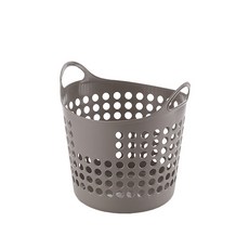 다용도 세탁바구니 소형 중형 대형 빨래통, 브라운, (소)20L