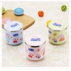 페파피그 캐릭터 유아 스텐컵 아기스낵컵 어린이집양치컵 물컵, 7.옐로우, 1개