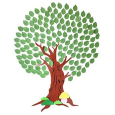 신학기 환경판 소원나무 게시판 유치원 교실 환경구성, 26. 그린잎 메모지 100개, 대