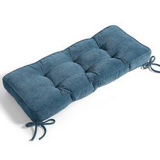 DETIBLUE 실내 가구용 쿠션 14 벤치 2CM 91 35 10 36, 48x16inch, Elita 라이트 블루