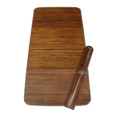 台灣桂竹涼夏蓆 雙人可折疊竹蓆 (5*6尺) - 天然透氣，涼爽舒適, Natural