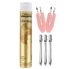 로레알 에르네뜨 사틴 헤어스프레이 500ml+뿌리볼륨 헤어핀셋 5개 랜덤증정, 1개, 500ml