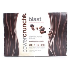 Power Crunch Blast 原乳清蛋白飲料雙巧克力, 12件, 355毫升
