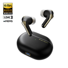 高解析無線藍牙耳機，LDAC傳輸，MEMS麥克風，舒適佩戴，時尚設計, Capsule3 Pro+, 黑色