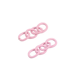 20pcs 버클 키링을위한 금속 철 링크 체인 다채로운 키 걸쇠 액세서리 쥬얼리 만들기, 01 2