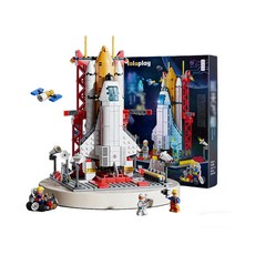 토요요 우주 로켓 블록 장난감 조립 우주선 발사 기지 어린이 역할놀이 선물 추천 JM-HT1, 1개, 우주선 500피스