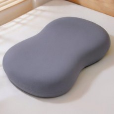 記憶棉枕頭 夏季冰絲清涼午睡趴睡枕, 灰色 冰絲-記憶棉枕 ,55*35釐米 枕套+記憶棉枕芯