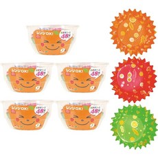 일본 데키시 반찬 컵 9호 3색 어소트 48매입 ×5 대용량 전자레인지 사용 가능 도시락 컵 일본 제조 정말 좋아함 KOT903DS