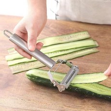 4 in 1 올스텐 깔끔 손질 다용도 미니 채칼 야채 필러, 1개, 라이트실버