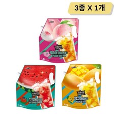 쟈뎅 까페리얼 복숭아 아이스티+수박+망고에이드 1.5L x 3개