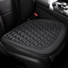 유루카 차량용 방석 운전석 사계절, 1개, (Black) 블랙