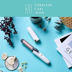 코이즈미 웨이브 컬 헤어 무선 봉 고데기 25mm 화이트 KHR-1320/W