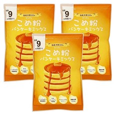 DsTs 밀가루 핫케이크 믹스 팬케이크 믹스 100g×3개 세트 국산 쌀가루 판글루텐프리 아기