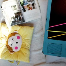 투요 옐로우몽키 USB 발열 방석 방석전기장판 쇼파용전기요 쇼파온열매트