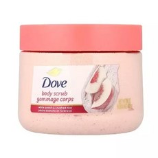 Dove 바디 스크럽 흰 복숭아 으깬 쌀 425g 4개