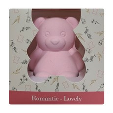 [르샤트라1802] 탄산버블 곰 입욕제 로즈 120g, 1개