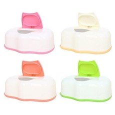 按壓式濕紙巾收納盒 嬰幼兒濕紙巾盒 盒蓋式設計 保持濕潤, 1個