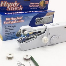 가정용 휴대용 소형 재봉기 수동 간편 옷수선 천 바느질 핸디 실밥 정리 의류, 1개