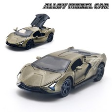 【台灣出貨】1:50合金跑車模型車，三開門仿真超跑，兒童玩具合金賽車, 2025墨綠金, 1個